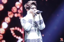 Chen in pattern sweater