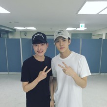 baek_seung_hyun_: Sehun, with his overwhelming stage Charisma. We didn’t have enough time to take a photo last time, but we were more fortunate today!! Thank you for giving me the chance to see this super cool concert😁 94 Sehun was cool!! Fighting! (160801)